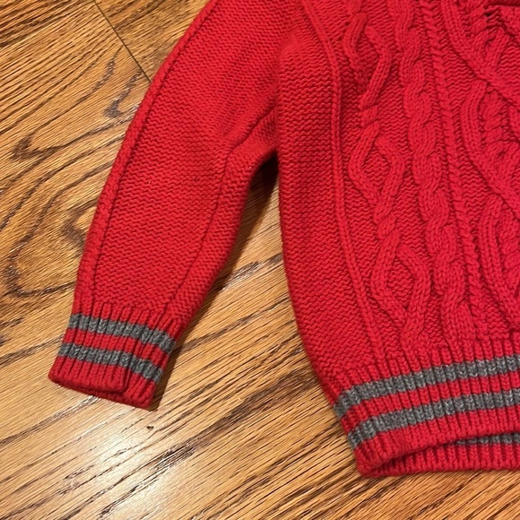 Baby Gap Boy’s Red Sweater With Stripes Size 4T - Picture 3 of 5